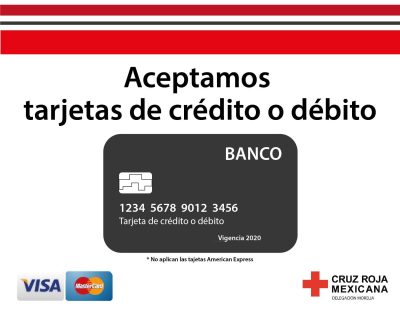Aceptamos Tarjetas de crédito y débito